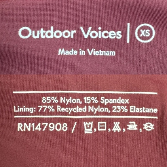 Outdoor Voices The Exercise Dress In Pomegranate Plaid Red XS - Picture 11 of 11